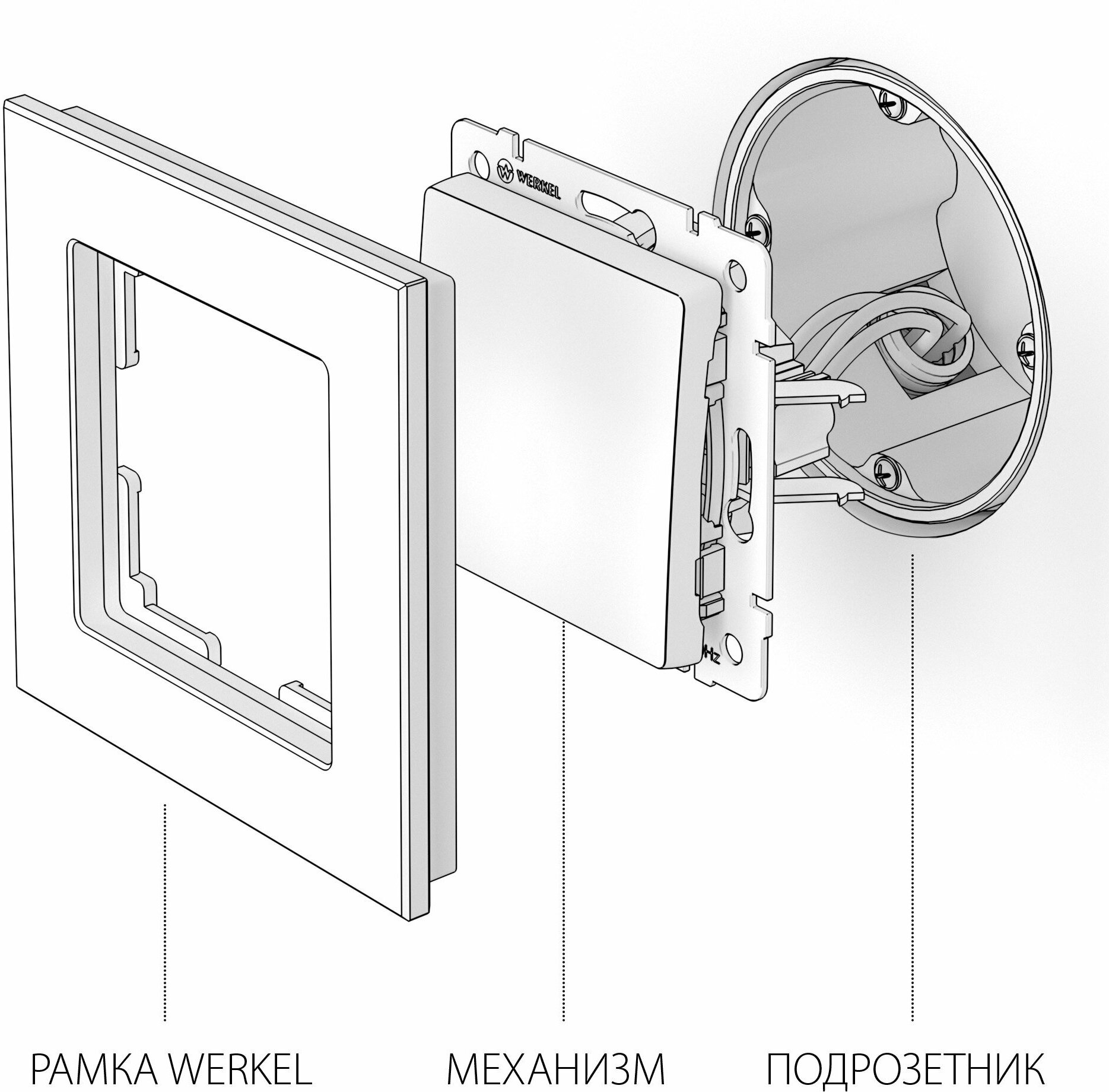 Выключатель Werkel WL06-SW-1G-2W, 10 А - фотография № 7