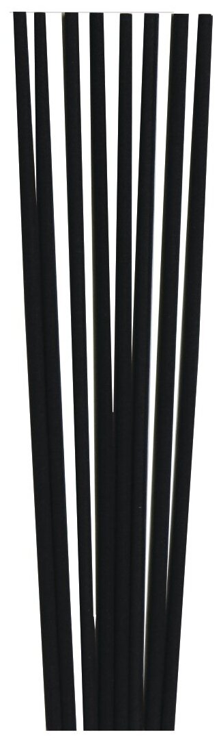 Палочки фибра черные длина 20см, диаметр 3мм, 18шт. для ароматического диффузора и наполнителя