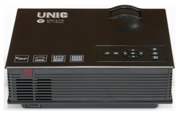 Проектор Unic UC68 черный 800x480 800:1 1800 лм LCD 09 кг