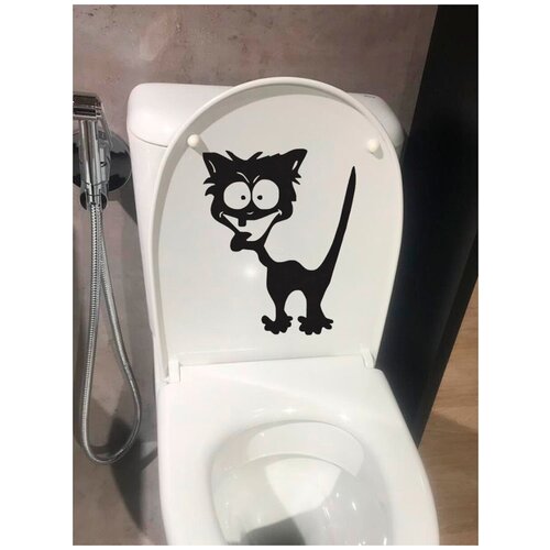 Наклейка на унитаз в туалет с приколами, крышку унитаза