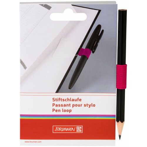 Петля Brunnen Colour Code, для ручки или карандаша, самоклеящаяся Розовый