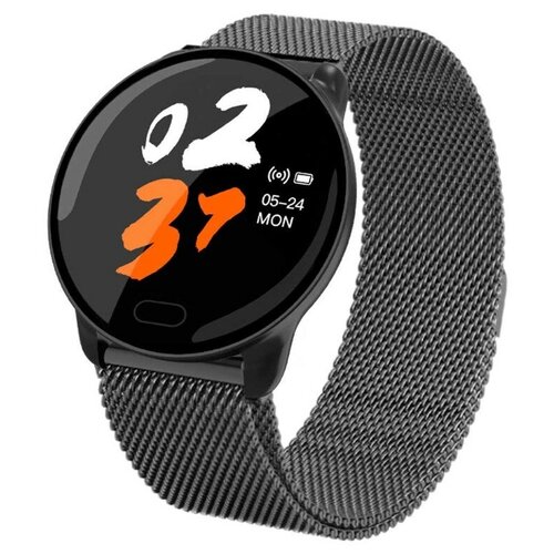 Фитнес-браслет WearFit K9 / Смарт-часы для спорта / С измерением давления и кислорода в крови / С пульсометром / С шагомером / Чёрный