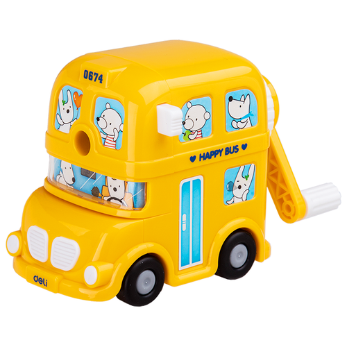 Deli Точилка механическая E0674 Bus желтый deli точилка механическая e0674 bus желтая
