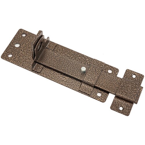 Засов дверной плоский с проушиной Секрет ЗД-13, бронза антик