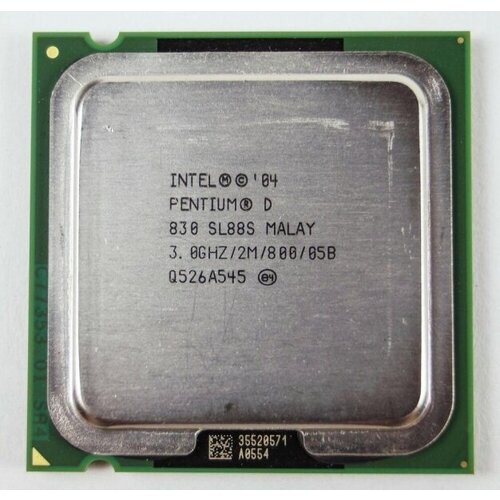 процессор intel pentium d 830 lga775 2 x 3000 мгц oem Процессор Intel Pentium D 830 LGA775, 2 x 3000 МГц, OEM