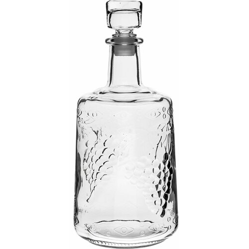 Графин 15 л предназначена для хранения перевозки и подачи на стол алкогольных напитков имеет сужающуюся к верху горловину которую венчает стильная стеклянная пробка 1564₽