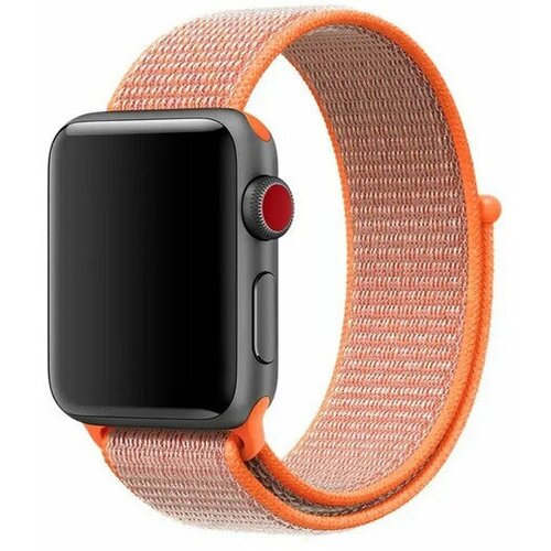 ОЕМ, Нейлоновый ремешок для Apple Watch 42/44мм, арт.011802, оранжевый