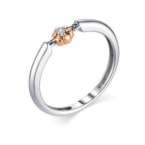 Серебряное кольцо с бриллиантом 01-1600/000Б-00 Алькор
