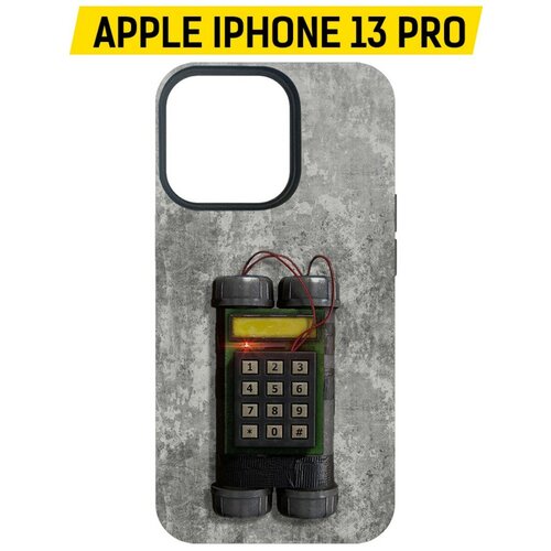Чехол-накладка Krutoff Soft Case Cтандофф 2 (Standoff 2) - C4 для iPhone 13 Pro черный