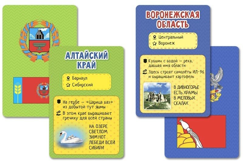 Игра карточная "Флагомания. Россия", 85 карточек Геодом - фото №18