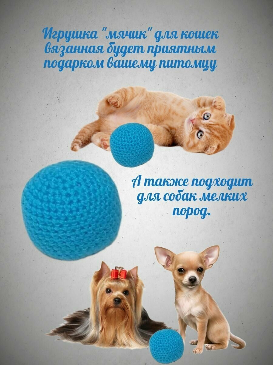 Мячик для кошек и собак с кошачьей мятой - фотография № 4