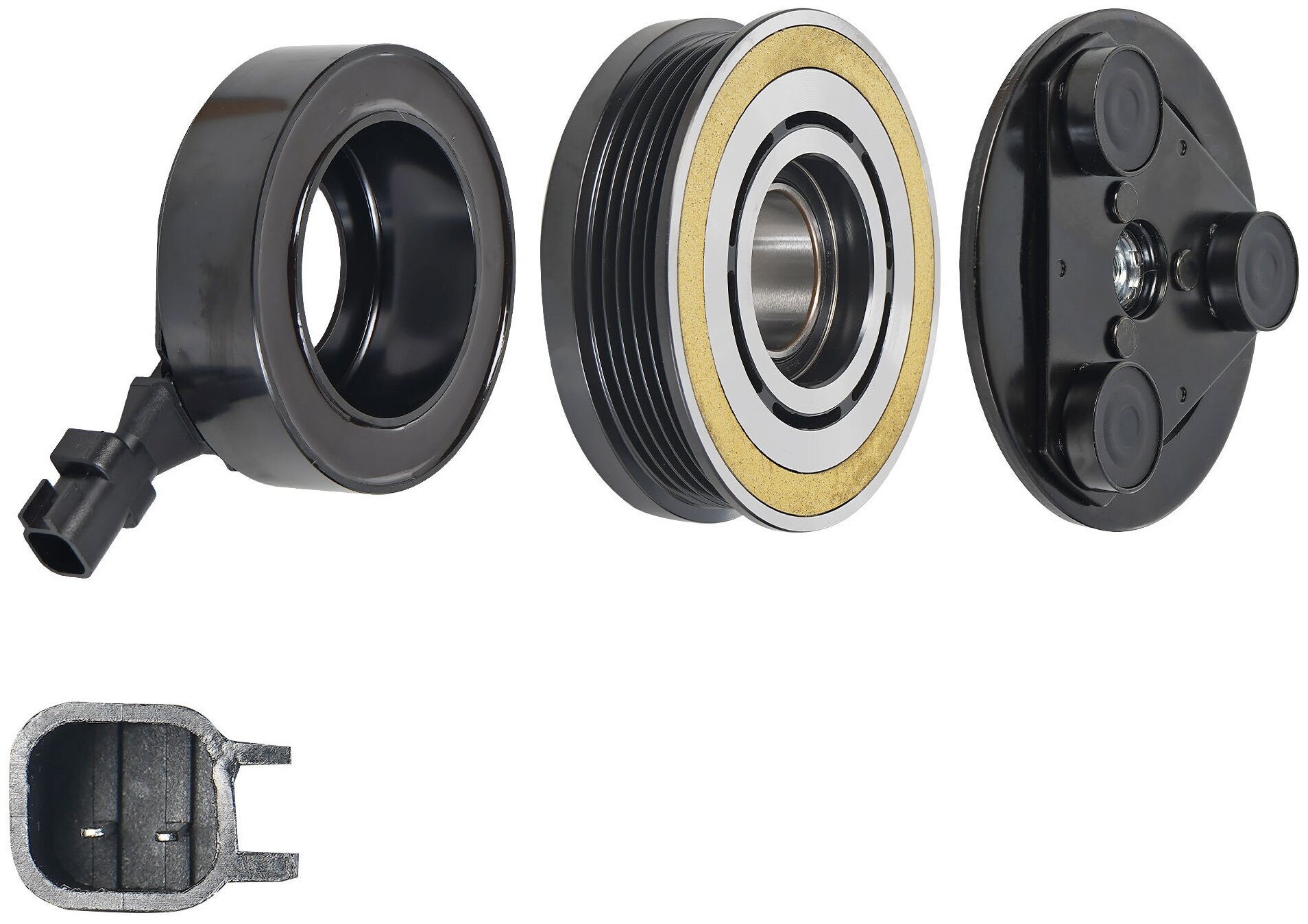 фото Муфта электромагнитная компрессора кондиционера для автомобилей Focus II (05-) 1.4i/1.6i LMAC 1001 LUZAR