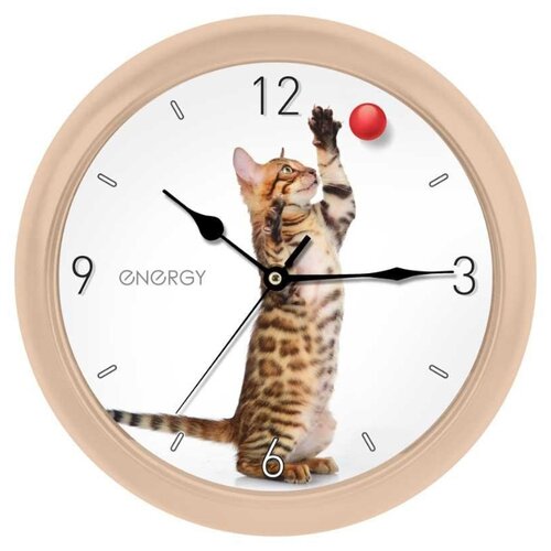 фото Часы настенные кварцевые energy ес-113 кот