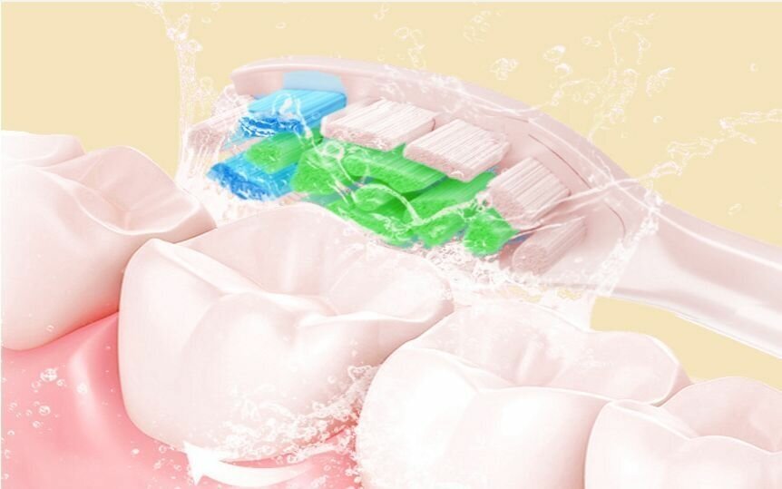 Набор насадок для зубной щетки Philips Sonicare сменные совместимые 3 шт (Розовый) - фотография № 4