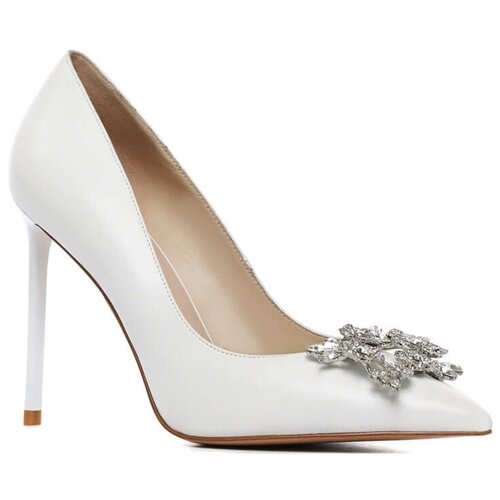 Туфли лодочки VITACCI, размер 37, белый босоножки на высоком каблуке со стразами женские туфли на шпильке с открытым носком свадебные вечерние туфли на каблуке новинка 2023