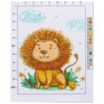 Арт Узор Набор для вышивания 2765590 Канва для вышивания с рисунком «Львёночек» - изображение