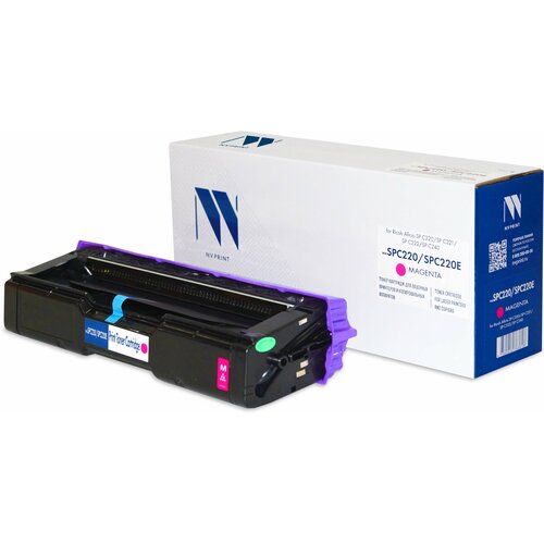 Картридж NVP совместимый NV-SPC220/SPC220E Magenta картридж nv print sp c220bk черный ricoh aficio sp c220 c221 c222 c240dn c240sf 406052 407642 nv spc220bk