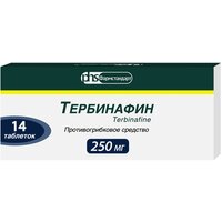 Тербинафин таб., 250 мг, 14 шт.