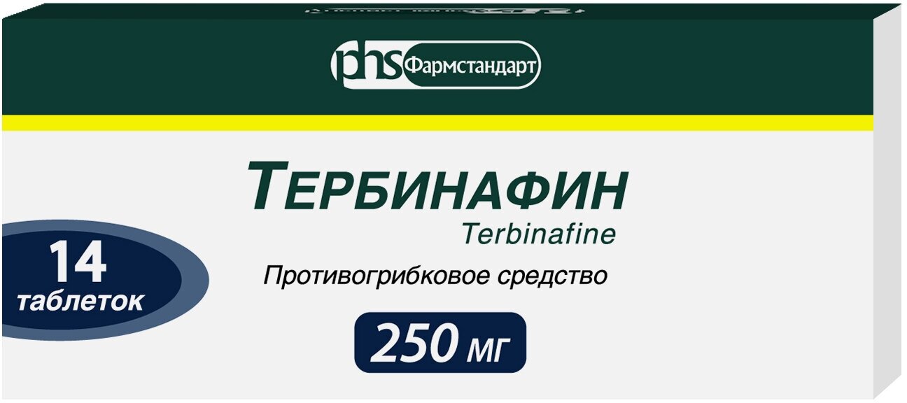 Тербинафин таб., 250 мг, 14 шт.