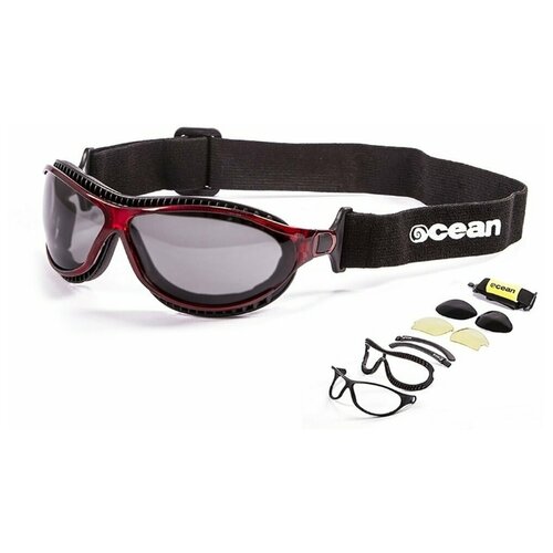 Солнцезащитные очки OCEAN OCEAN Tierra de fuego Transparent Red / Grey Polarized lenses, красный