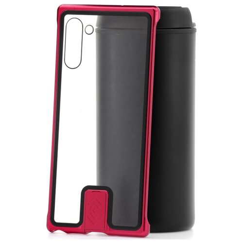 фото Чехол на samsung galaxy note 10 kruche push-pull frameless red