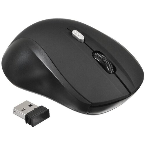 Мышь компьютерная Oklick 415MW чер оптич(1600dpi)беспроводная USB(3but), 1 шт.