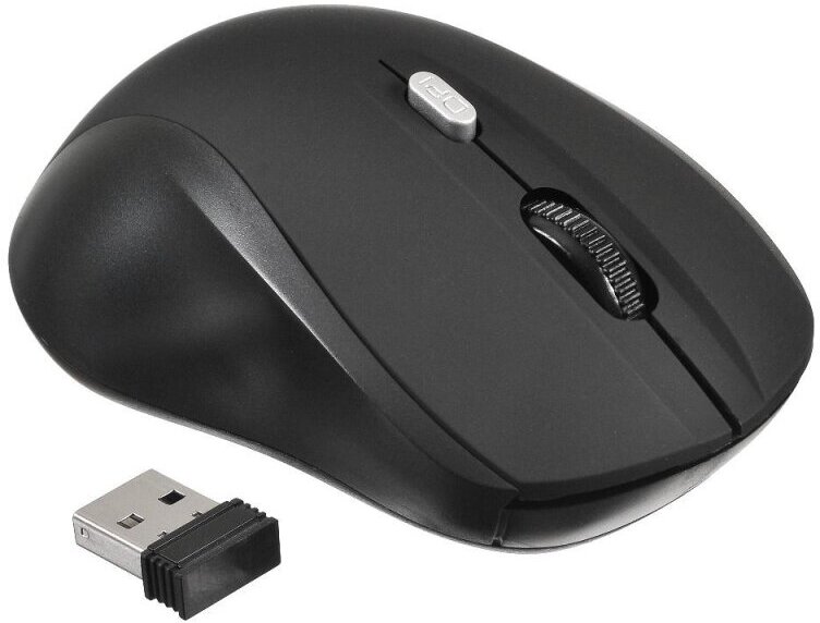Мышь компьютерная Oklick 415MW чер оптич(1600dpi)беспроводная USB(3but)