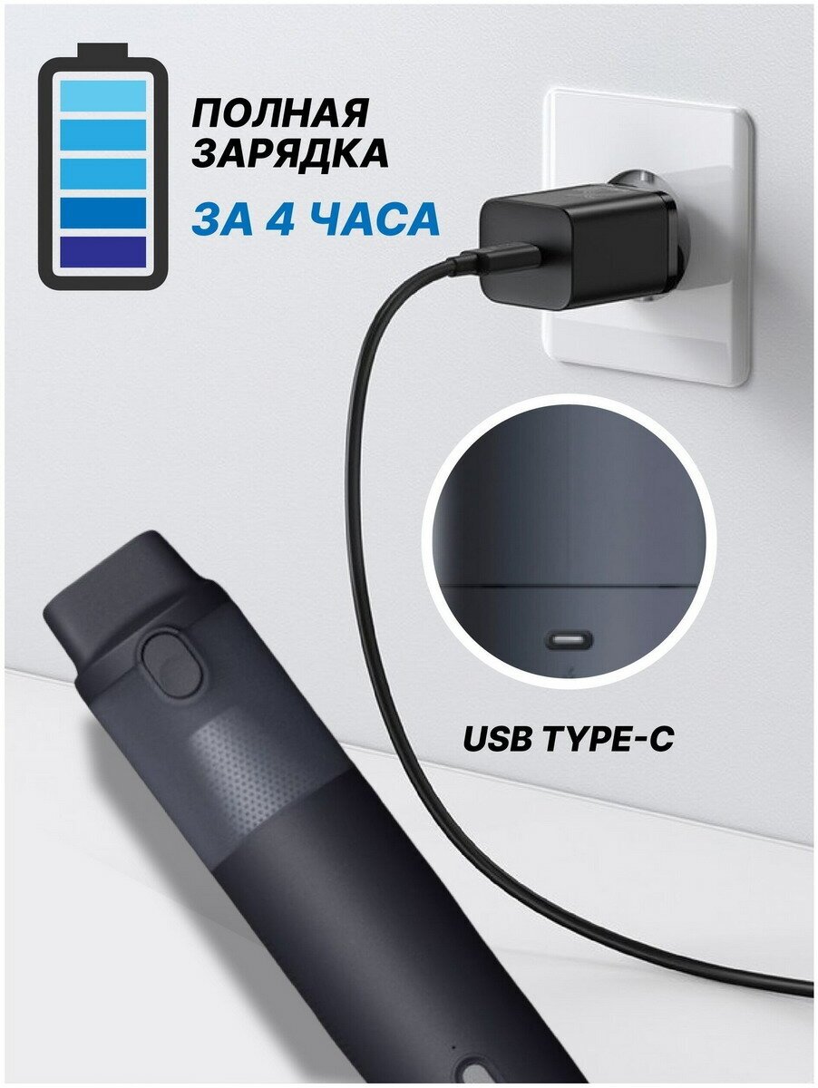 Многофункциональный портативный пылесос Xiaomi Lydsto Handheld Vacuum Emergency Power Supply (YM-XCYJDY02) - фото №12