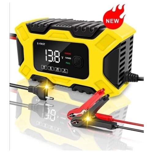 Полностью автоматическое зарядное устройство для аккумуляторов 12В 6A с ЖК-дисплеем 194000₽