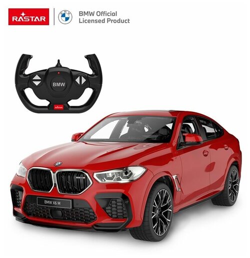 Машина р у 1:14 BMW X6 M, 2,4G, свет фар и салона, цвет красный. 99200R