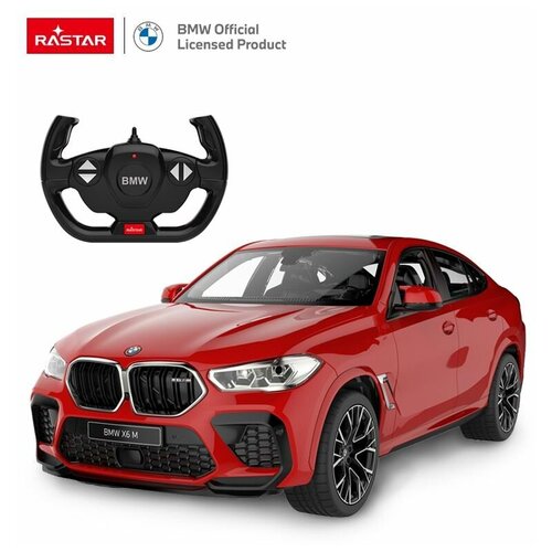 Машина р у 1:14 BMW X6 M, 2,4G, свет фар и салона, цвет красный. 99200R машина р у 1 14 bmw i4 concept 2 4g золотистый цвет открываемые дверцы свет 98300