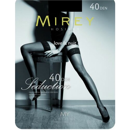 Чулки  Mirey Mirey autoreg. SEDUCTION 40 Glace 3/4 (M/L), размер 3-4, бежевый