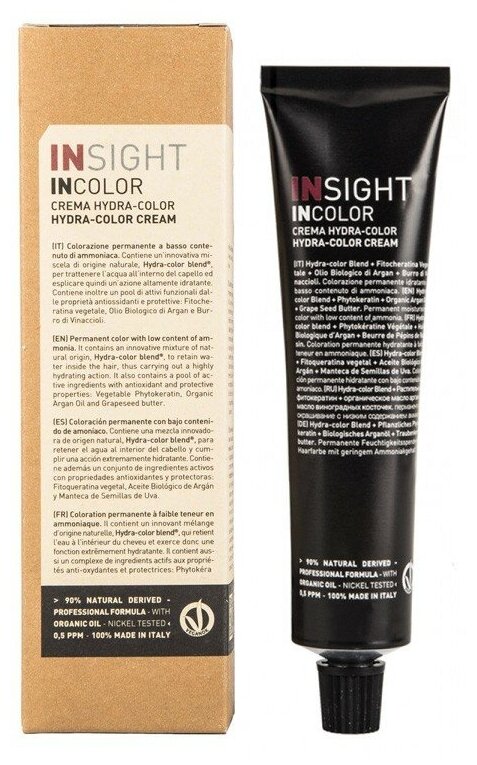 INSIGHT 5.0 краска для волос, светло-коричневый натуральный / INCOLOR 100 мл - фото №8