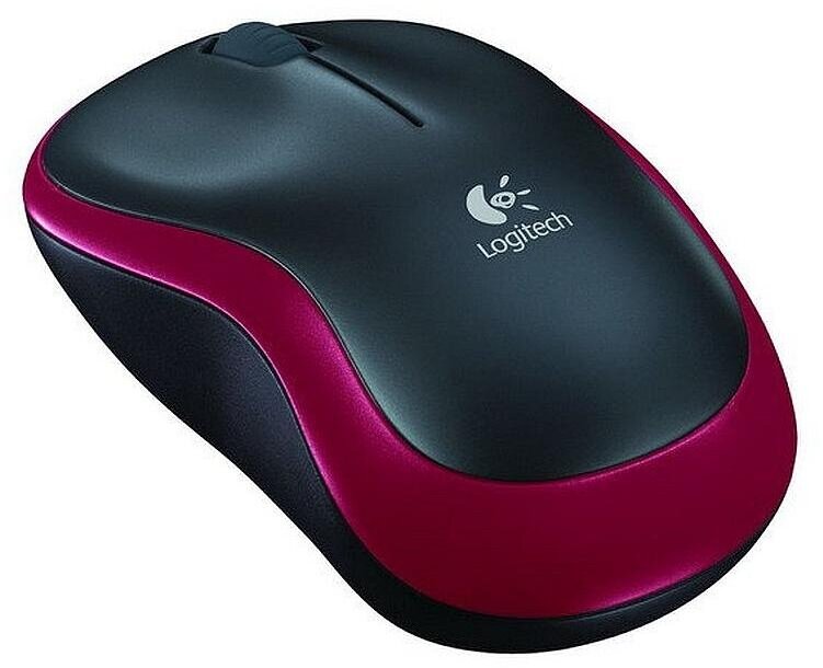 Мышь компьютерная Logitech Wireless Mouse M185 Red USB (910-002240) Т