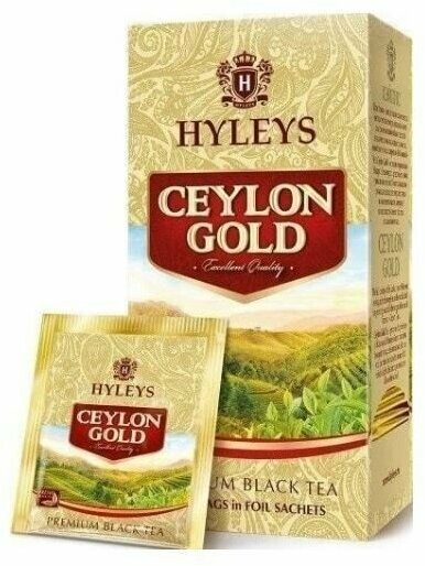 HYLEYS Чай в пакетиках черный Цейлон Голд, 25 пакетиков - фотография № 2