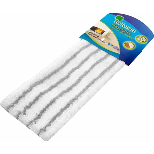 In'Loran Насадка д/плоской швабры микроф. 44*13,5*1,5см серый, арт. BN-509GR