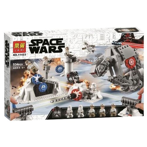 Конструктор Lari (Bela) Space Wars 11423 Защита базы Эхо, 534 дет. конструктор lari bela space fights 10362 at at