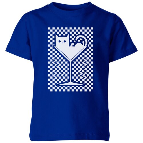 Футболка Us Basic, размер 6, синий женская футболка кот в бокале xl черный