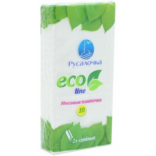 Платочки носовые Русалочка Eco Line, 10шт