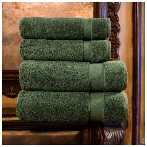 фото Вильям робертс набор из 4 полотенец aberdeen цвет: зеленый 50х90 см - 2 шт, 70х140 см - 2 шт william roberts