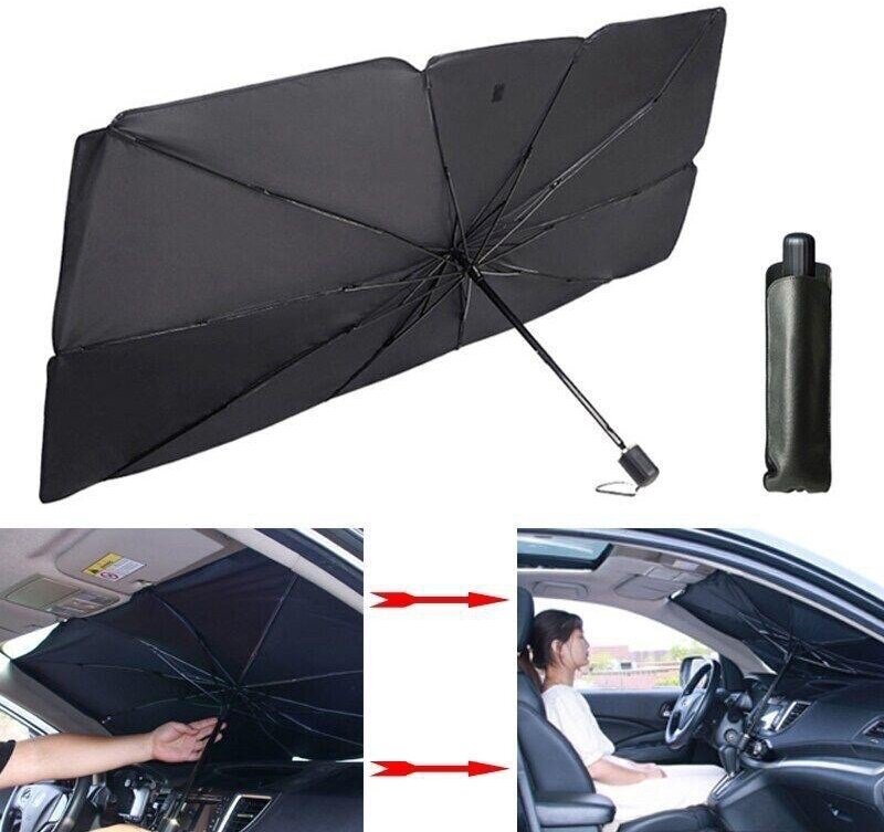 Зонт солнцезащитный для лобового стекла автомобиля автомобильный складной зонт от солнца экран-зонт в машину