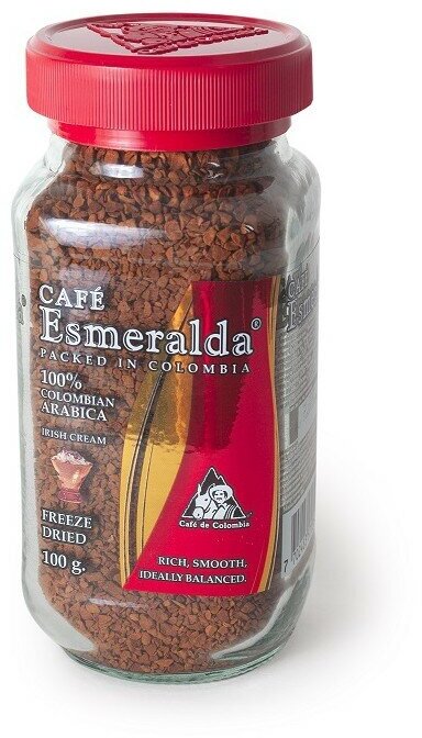 Кофе растворимый Cafe Esmeralda Ирландский крем в стеклянной банке 100 гр.