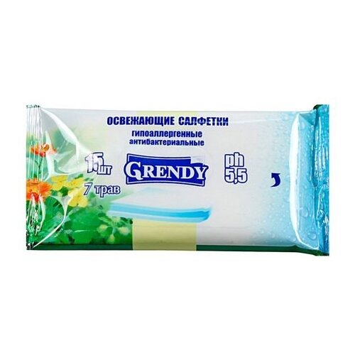 Салфетки влаж гренди №15 7 трав