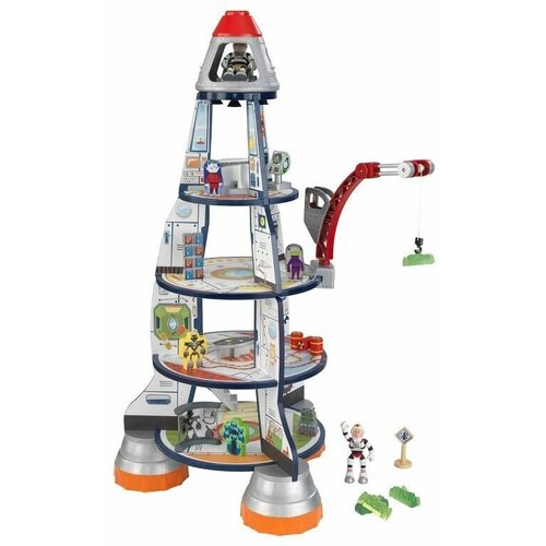 Набор фигурок KidKraft Космический корабль (Rocket Ship) детская космическая станция 2023 ракета saturn фотоастронавт фигурка человека образовательный набор детские игрушки подарки