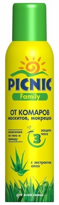 PICNIC Family 150 см3 аэрозоль от комаров