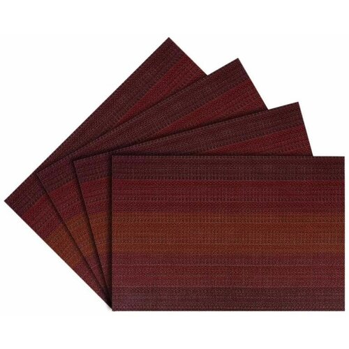 Комплект салфеток сервировочных Zapel Symmetry 4шт бордовый 800₽