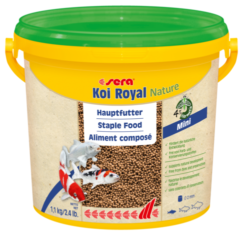 Корм для кои Sera Koi Royal Mini Nature, до 12 см, 3,8 л, 1,1 кг