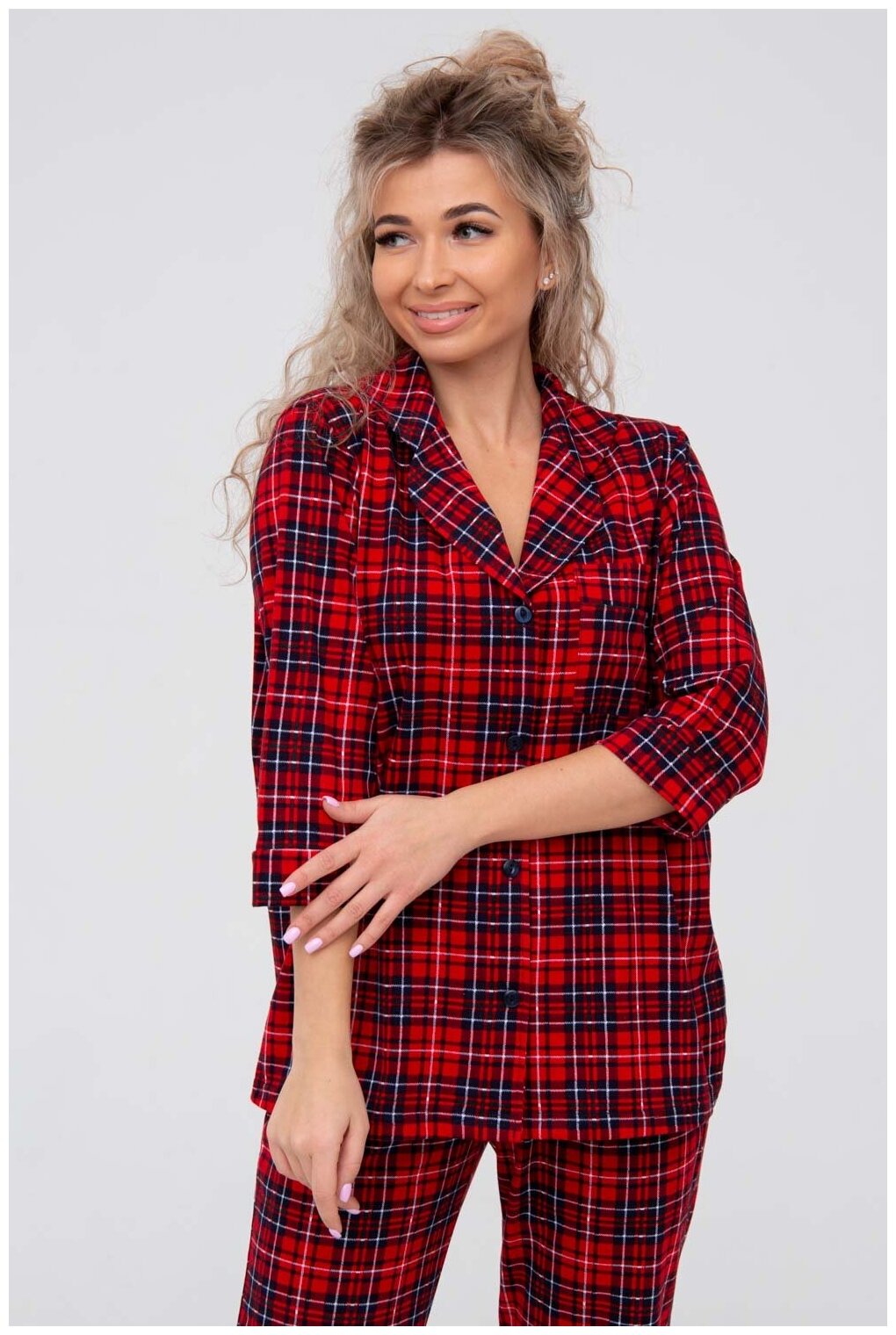 Пижама DIANIDA М-800 размеры 44-54 (46, Красный) - фотография № 6