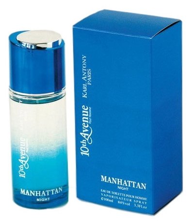 10th Avenue Karl Antony туалетная вода Manhattan Night pour Homme, 100 мл, 425 г