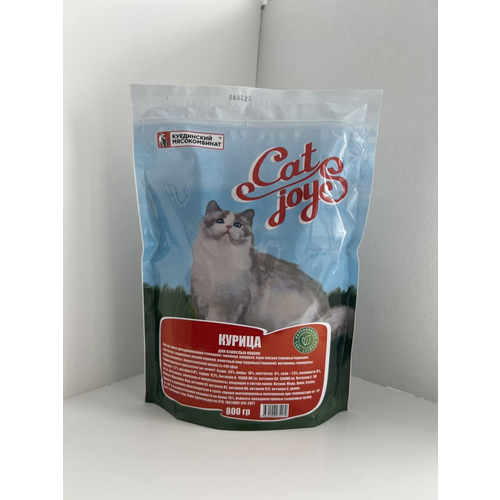 Корм сухой для взрослых кошек CAT JOYS курица 800 г